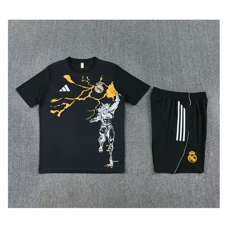 Kit Entrenamiento Real Madrid Marvel Negro 25-26