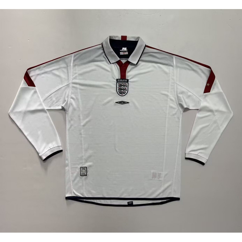 Inglaterra Retro Manga Larga Local 2004