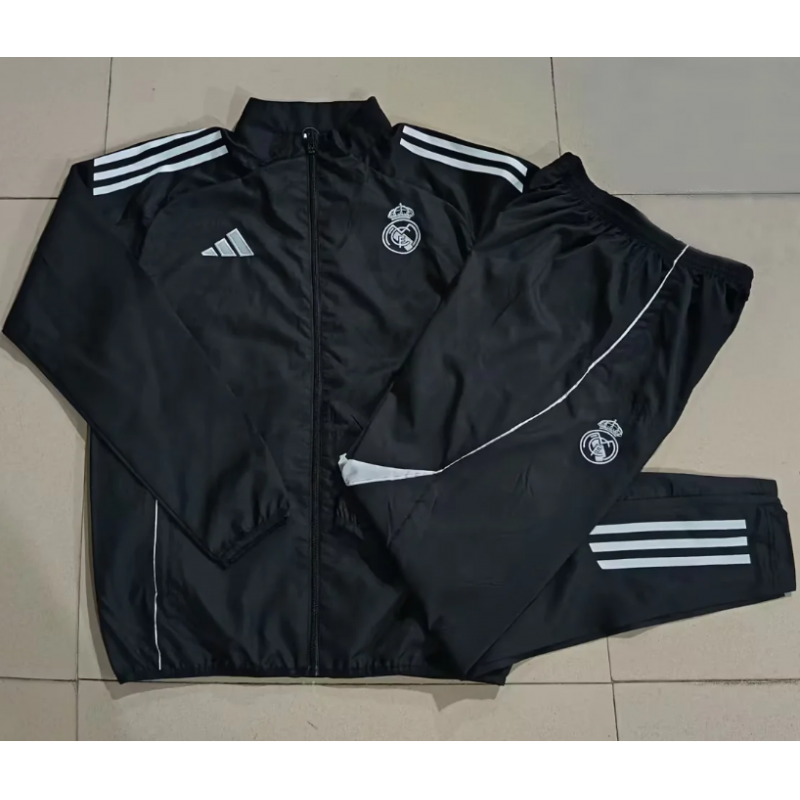 Real Madrid Chandal Cortavientos Negro 25-26