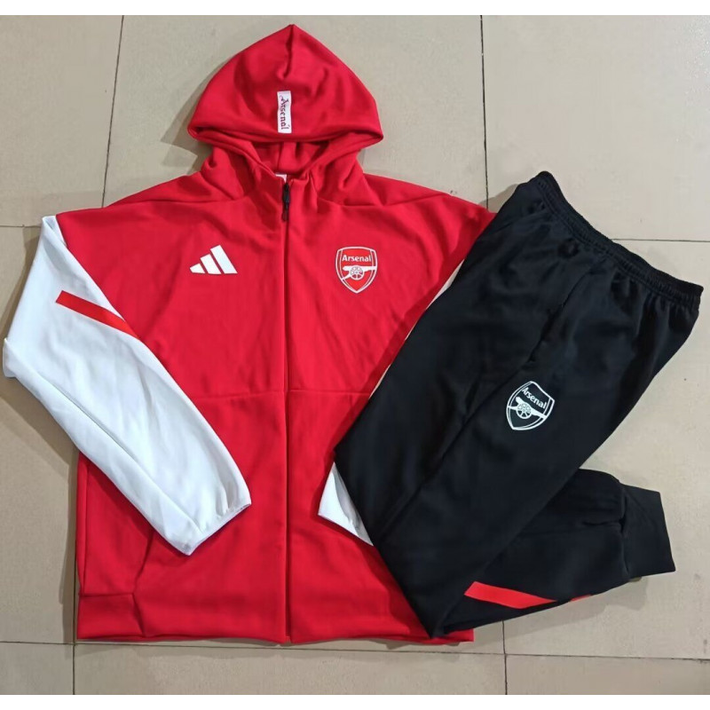 Arsenal Chandal Rojo con Capucha 25-26