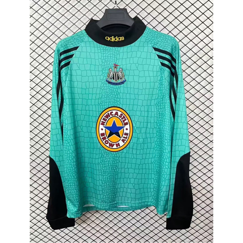 Newcastle Retro Manga Larga Portero Verde 97-98