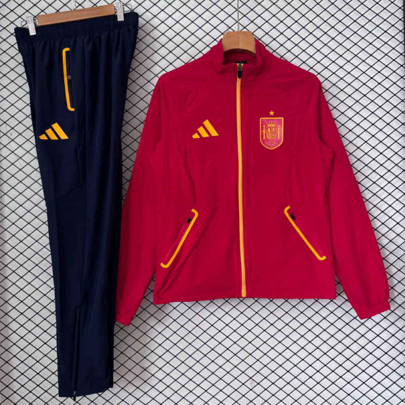 España Chandal Cortavientos Rojo 2026