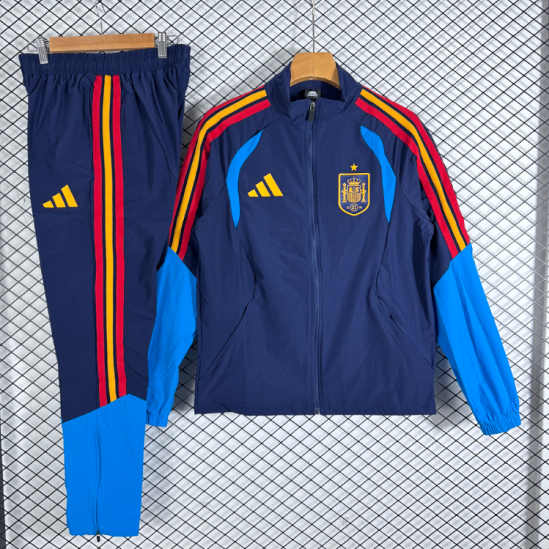 España Chandal Cortavientos Azul 2026