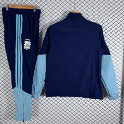 Argentina Chandal Cortavientos Con Capucha Azul 2026