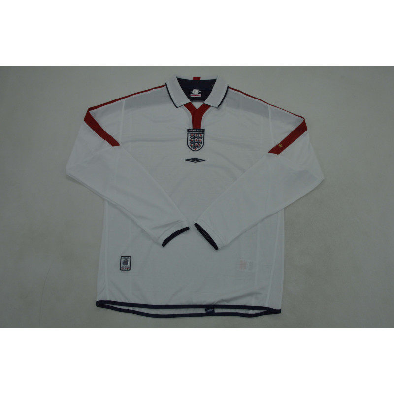 Inglaterra Retro Manga Larga Local 2004