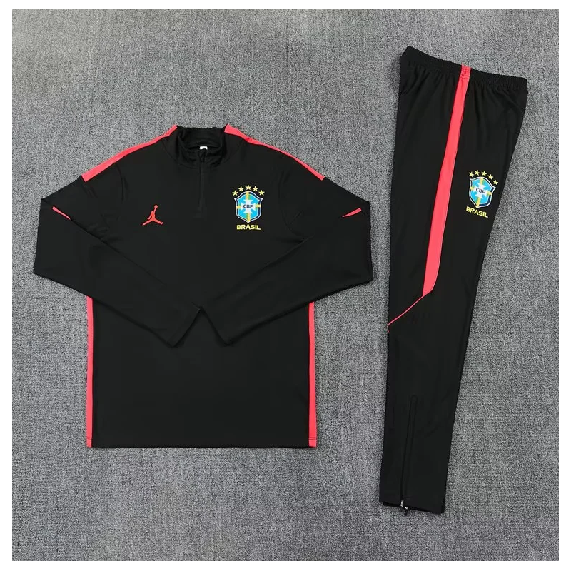 Brasil Chandal Entrenamiento Negro Rojo 2026