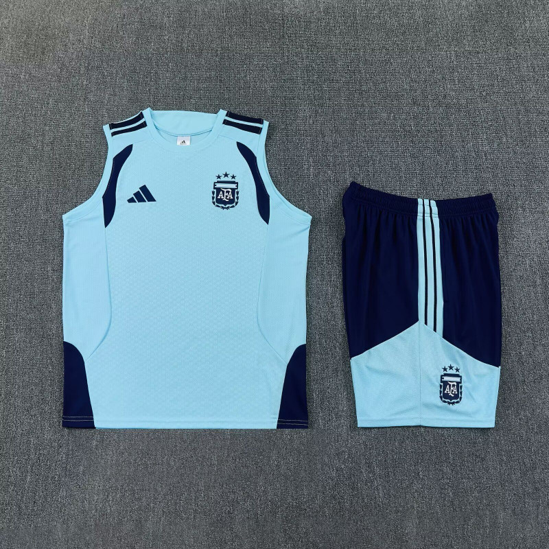 Kit Entrenamiento Argentina Sin Mangas Azul 2026