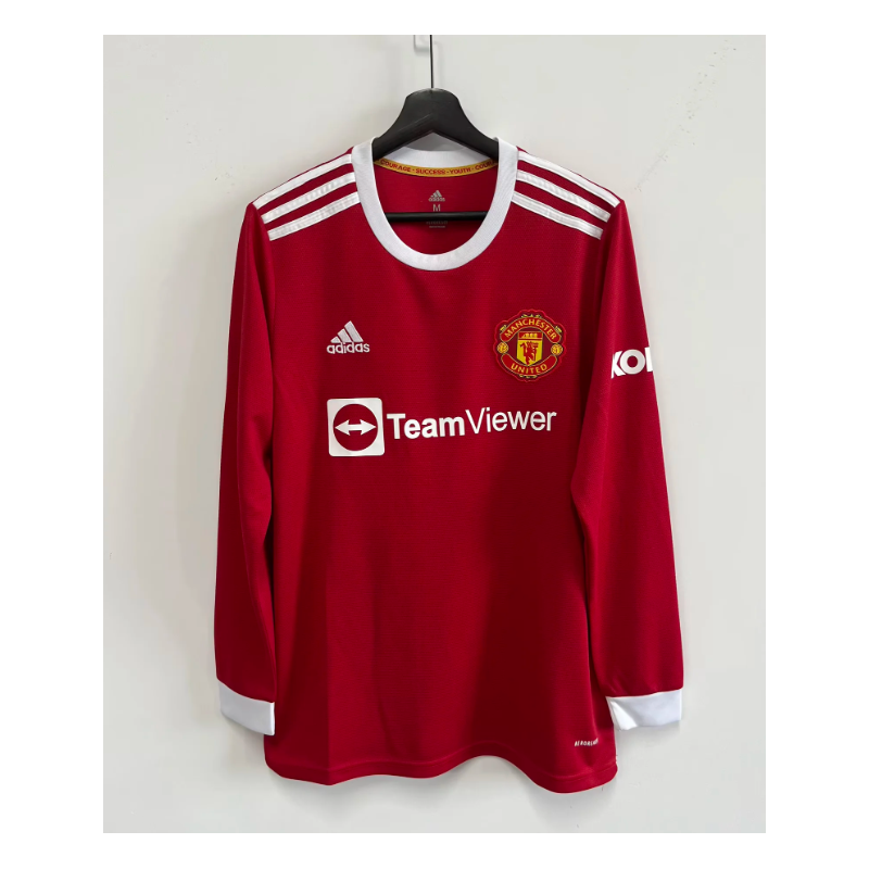 Manchester United Retro Manga Larga Local 21-22