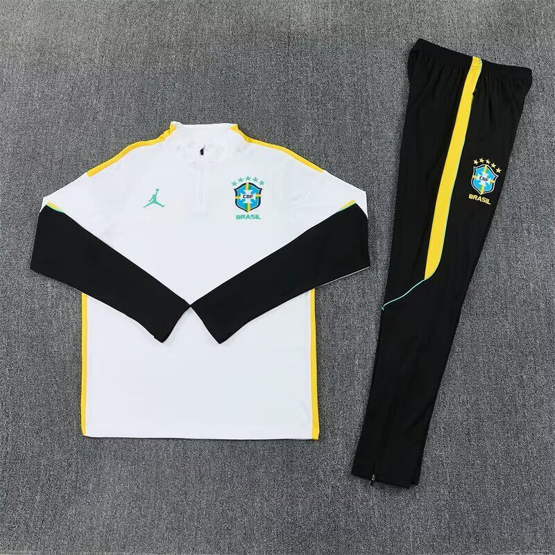 Brasil Chandal Entrenamiento Blanco Amarillo 2026