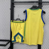 Kit Entrenamiento Brasil Sin Mangas Amarillo 2026
