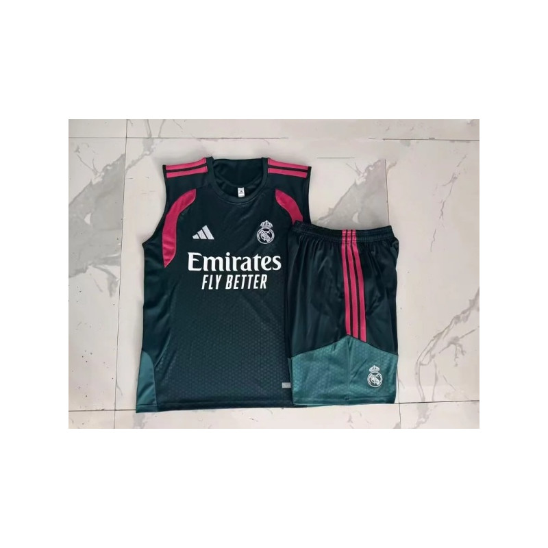 Kit Entrenamiento Real Madrid Sin Mangas Verde 26-27