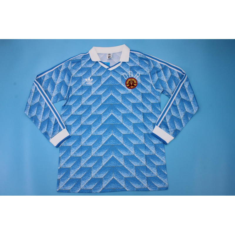 Alemania del Este Retro Manga Larga Visitante 1988