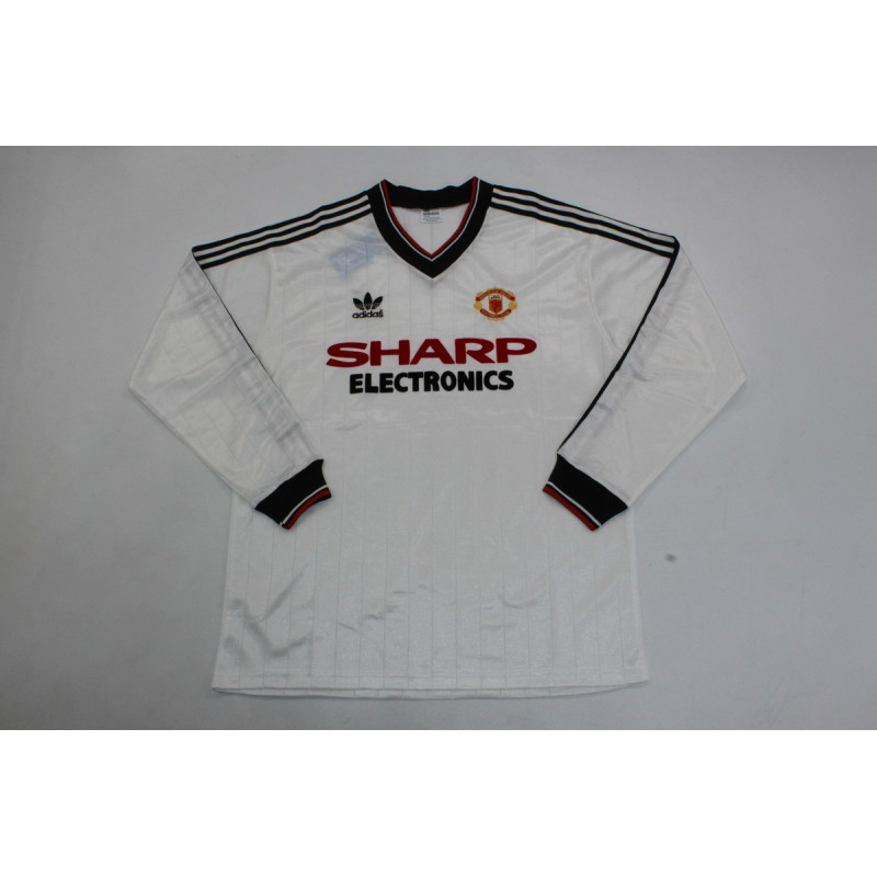 Manchester United Retro Manga Larga Visitante 82-83